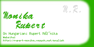 monika rupert business card